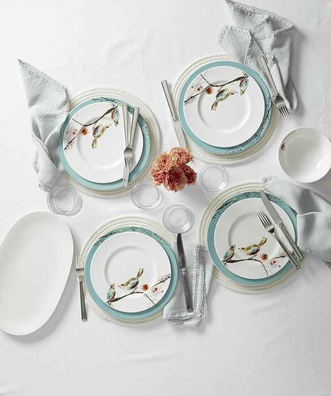 Lenox 897263 Chirp Saucers/Party Plates, Set of 4
