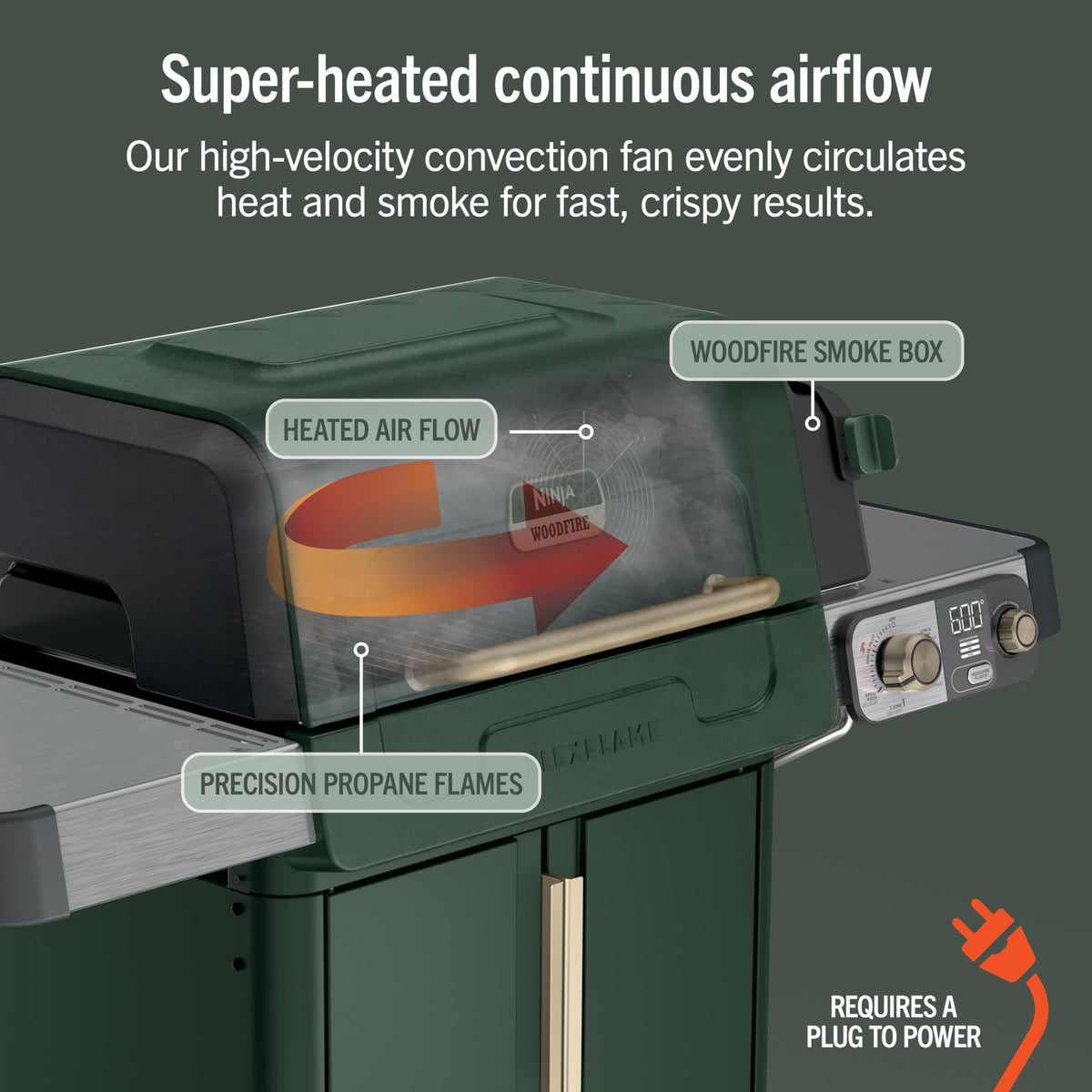 FlexFlame Grill & Smoker (Green)