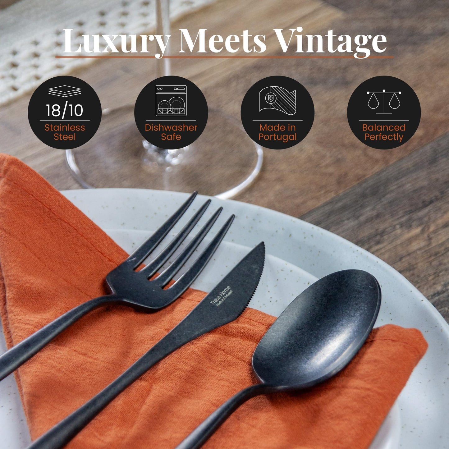 Luxury Vintage Flatware 20 (Vintage Black)