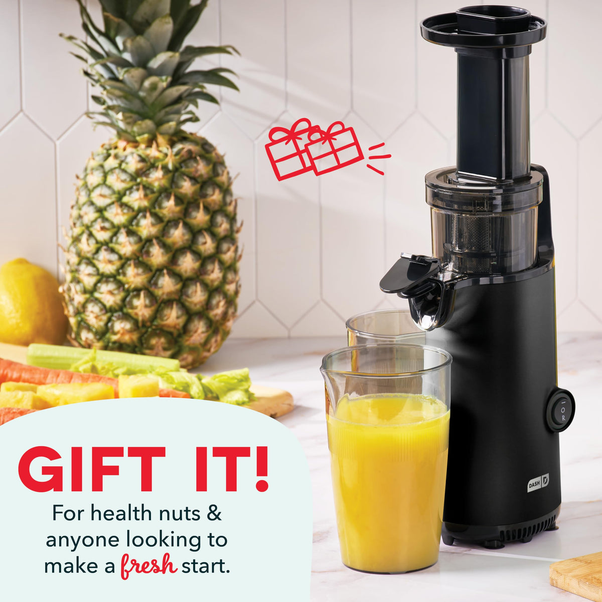 Deluxe Compact Cold Press Juicer (Compact / Black)
