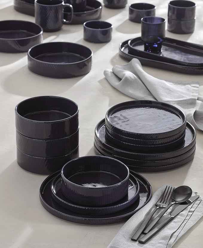 Lenox 898170 Modulus 12-Piece Bowl Set, Nightshade