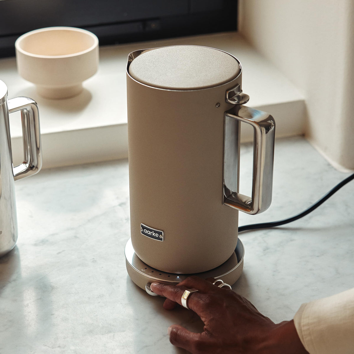 Kettle Electric Stainless Steel Tea Kettle 1.2L (Sand)