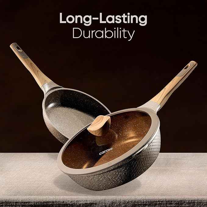 CAROTE 31pcs Pots and Pans Set Non Stick, Cookware Set Pots and Pans Induction Cook Ware, Nonstick Kitchen Cooking, PFOA Free