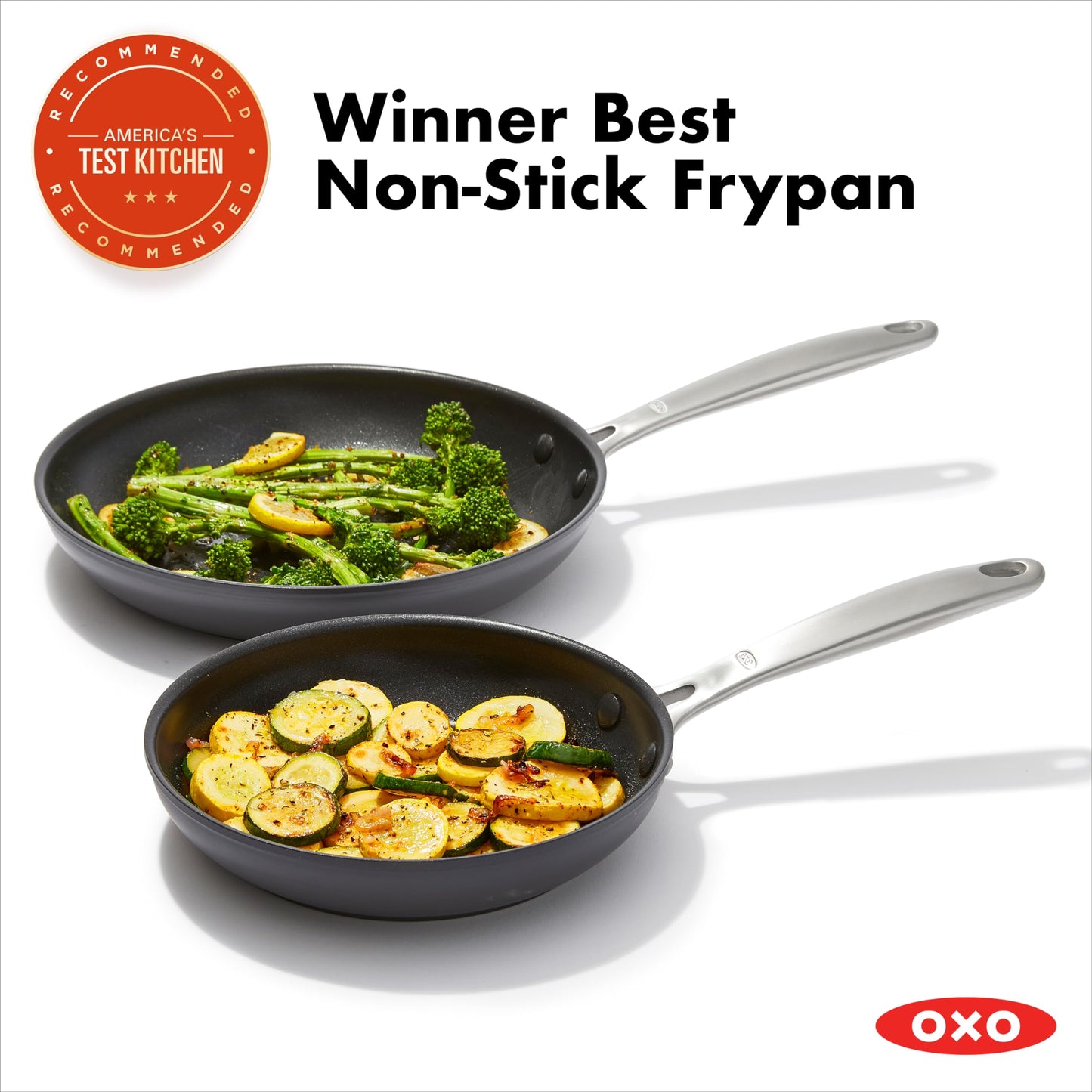 Enhanced 8" and 10" Frying Pan Skillet Set (8" and 10" Frying Pan Skillet Set / Black)