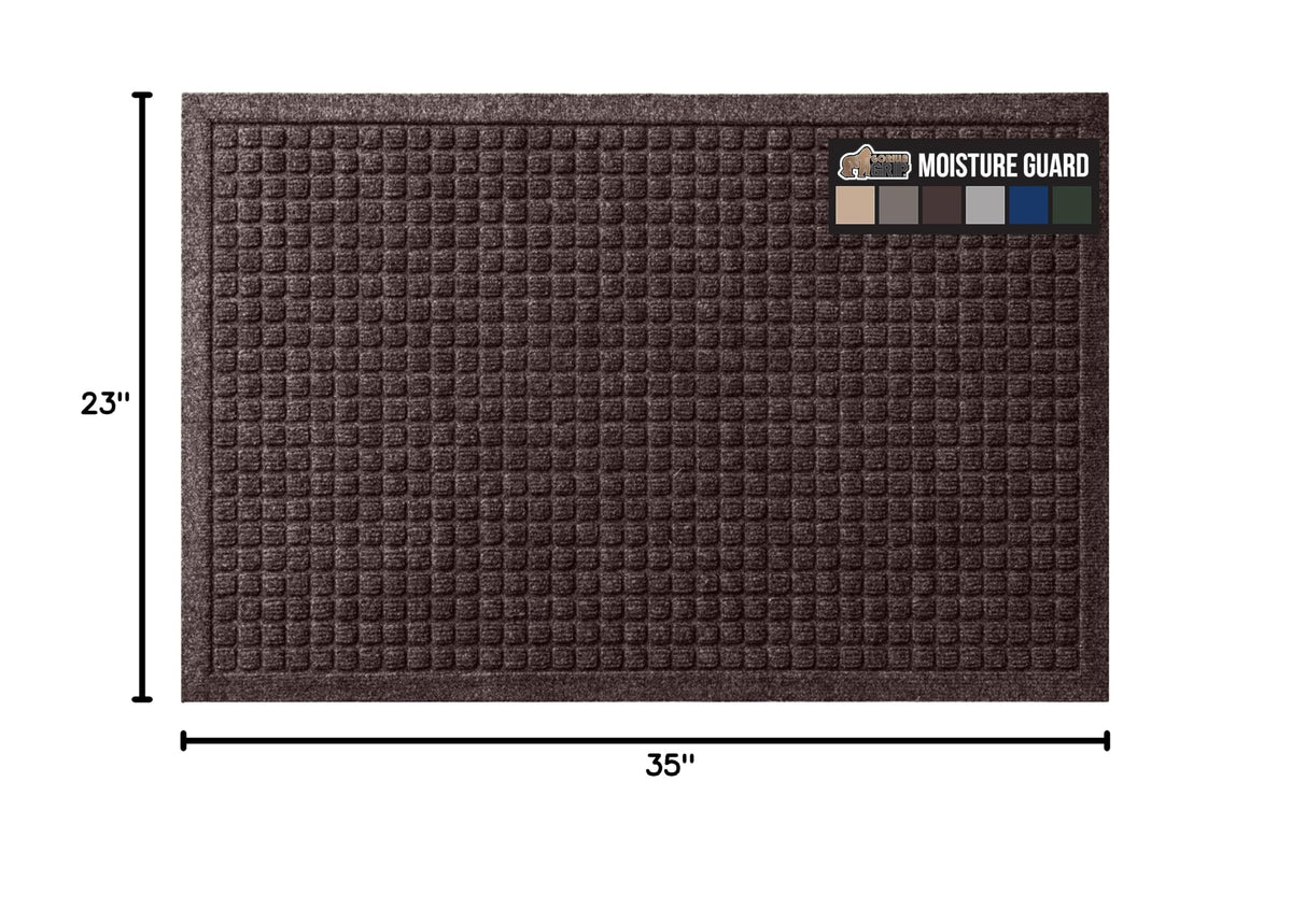 HydroABSORB Door Mat for Indoor Outdoor Use (Coffee / 35" X 23")