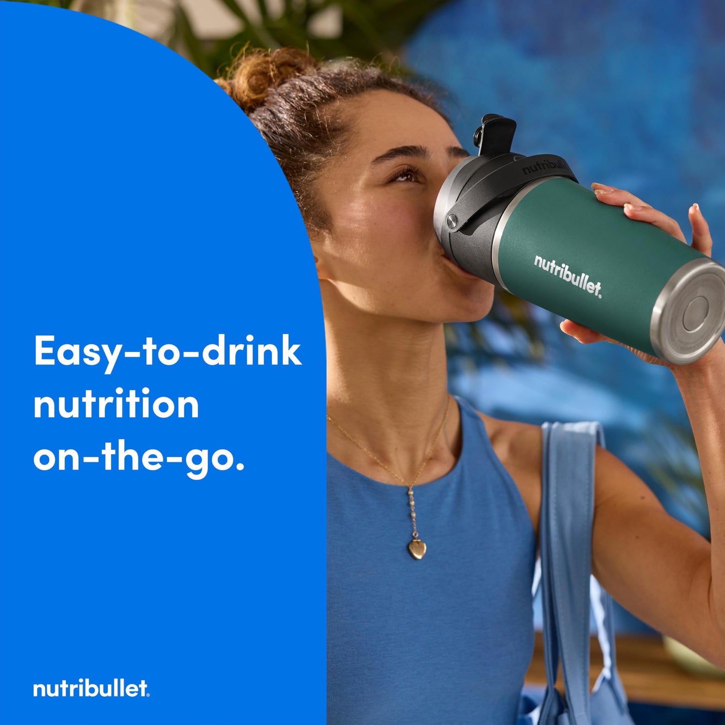 Flip Portable Blender with Insulated Cup (20 oz / Eucalyptus)