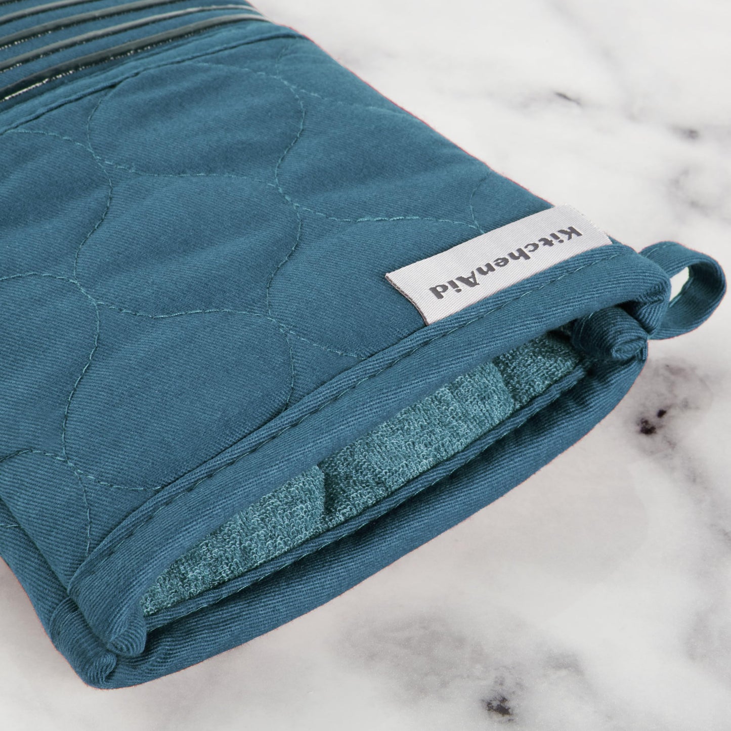 Quilted Cotton Oven Mitt (Agave)