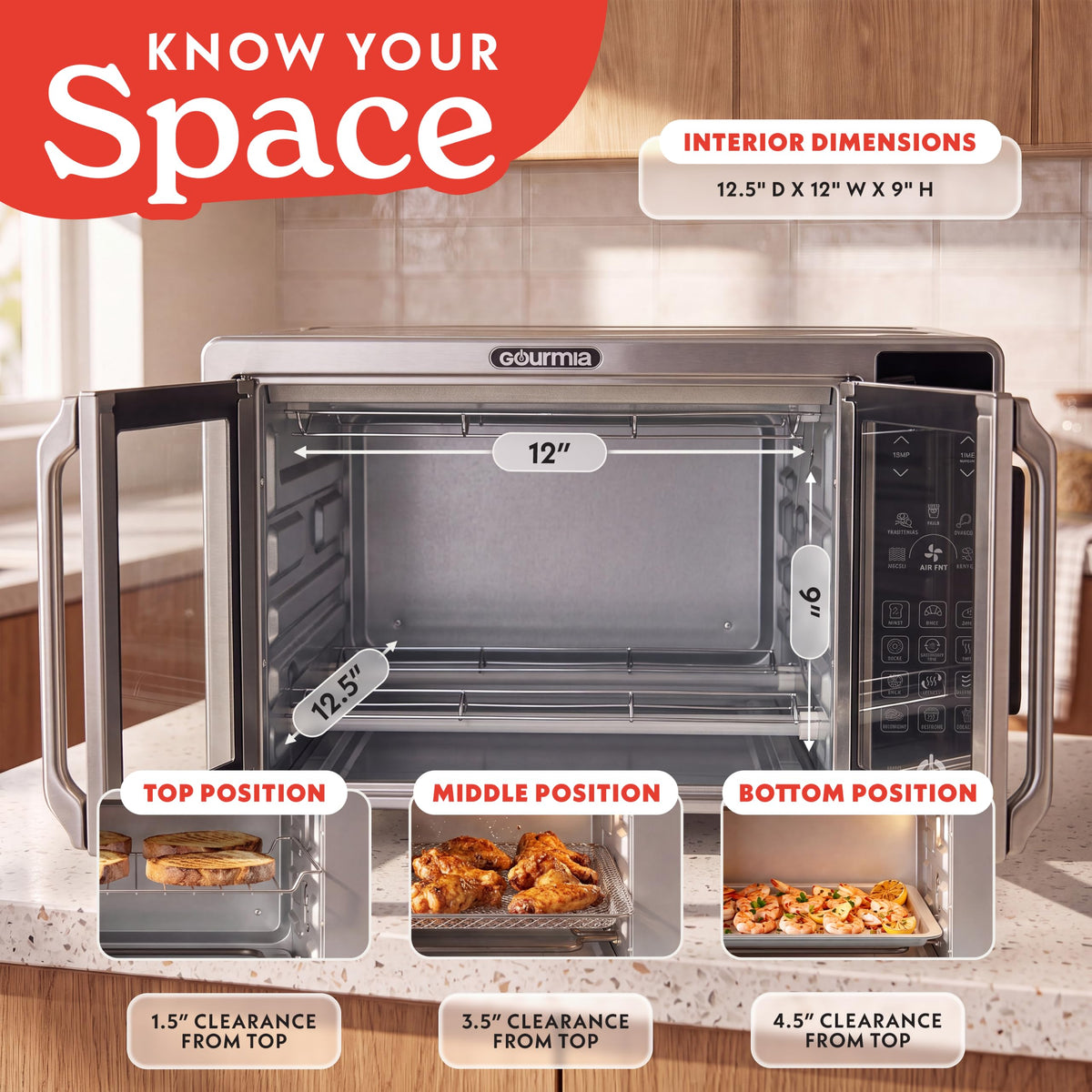 Toaster Oven 6 (Stainless Steel - 18 Presets with Probe)
