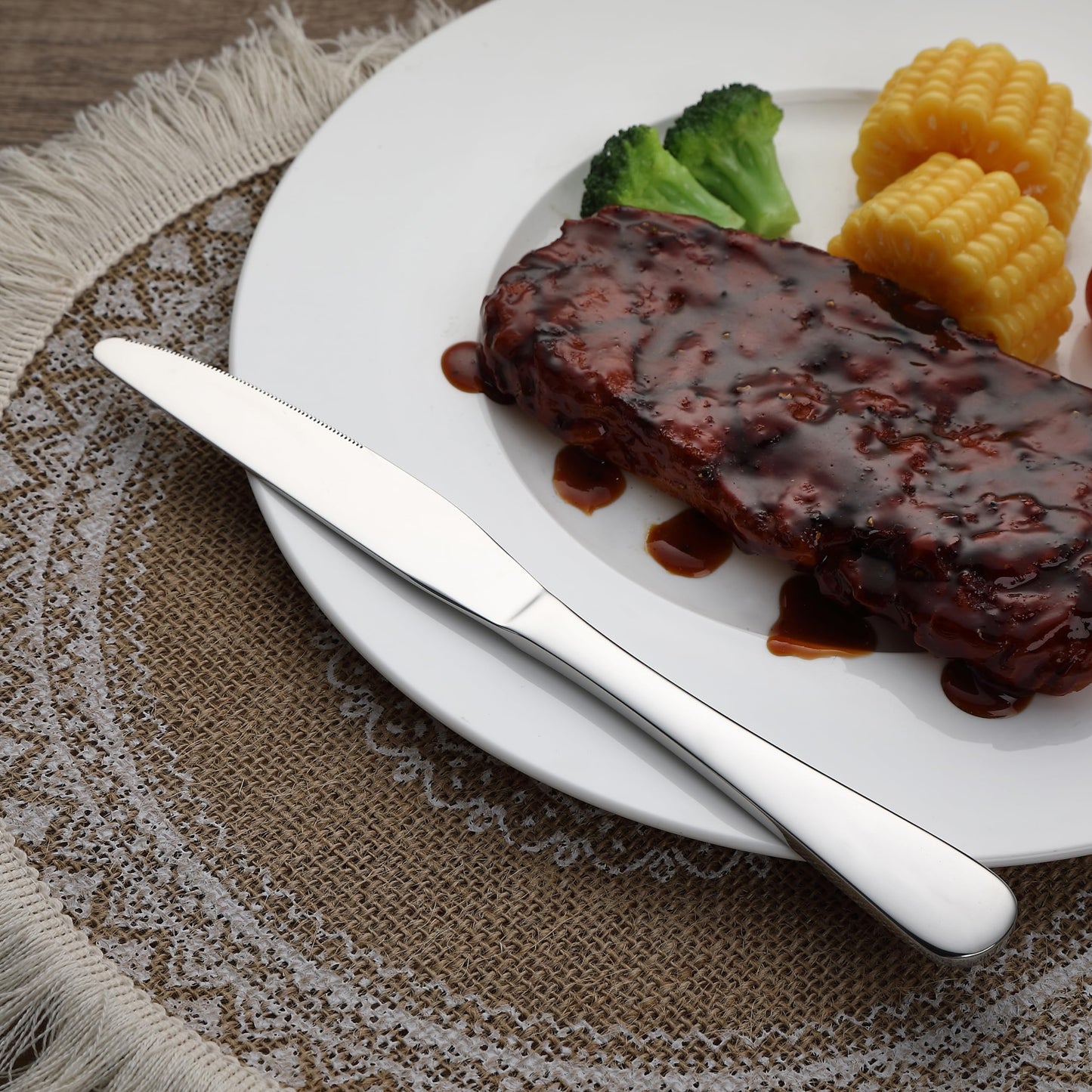 Stainless Steel Dinner Knives with Round Edge (Dinner Knives)