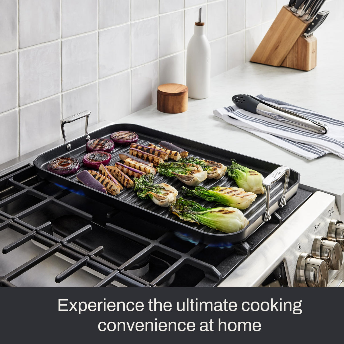 HA1 Hard Anodized Nonstick Griddle Pan For Stovetop 13 x 20 Inch (Griddle / 13" x 20" Double burner)