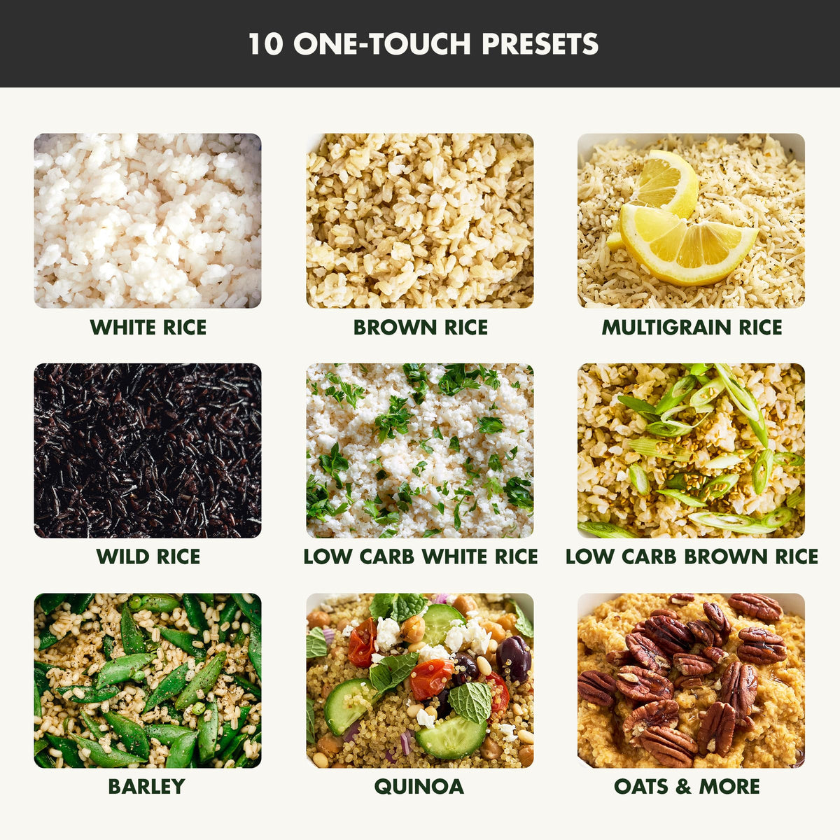 Carb Reducing Electric Rice Cooker (Graphite / 4 Cups / Carb-Reducing)