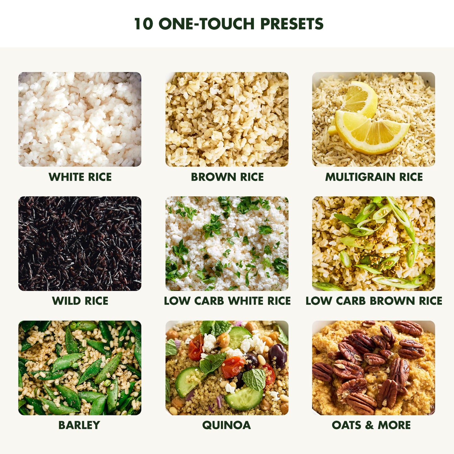 Carb Reducing Electric Rice Cooker (Cream / 4 Cups / Carb-Reducing)