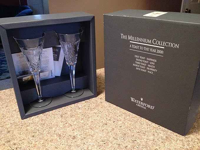Waterford Millennium Collection Peace Toasting Flutes