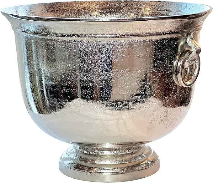 WHW Whole House Worlds Oversized Luxury Champagne Bucket with Old World Panache, 17.75 Inches, (45 cm) Grand Hotel Collection