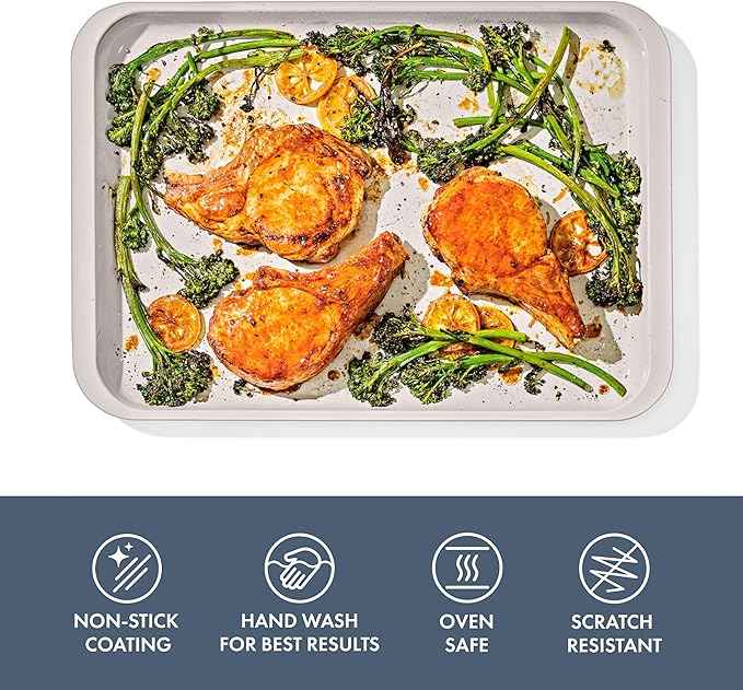 OXO Good Grips Non-Stick Pro Ceramic Coated Metal Bakeware Half Sheet Pan – Storm Blue
