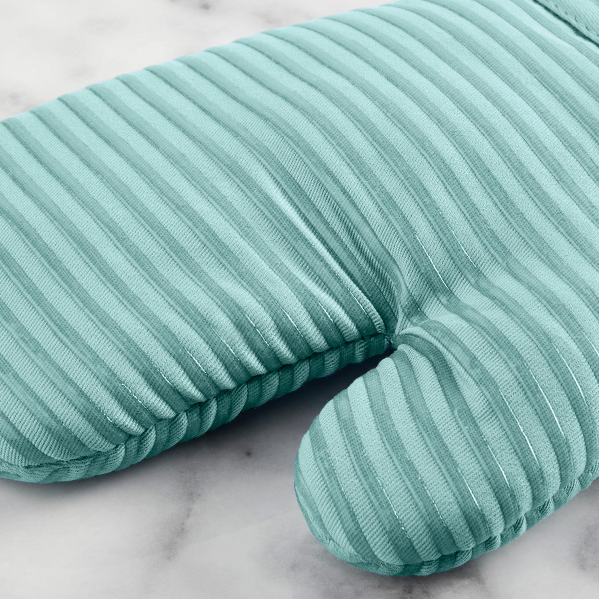Quilted Cotton Oven Mitt (Mineral Water)