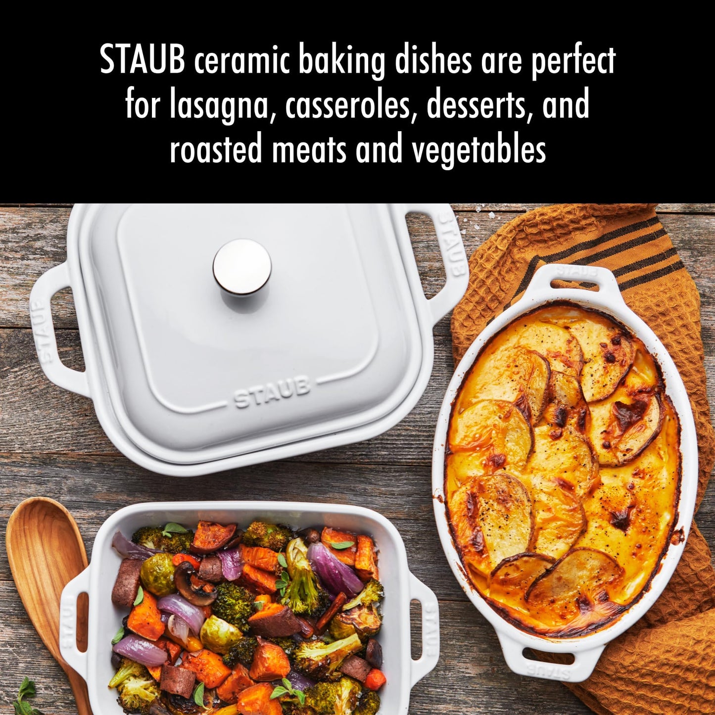 Ceramic 4 pc Baking Pans Set