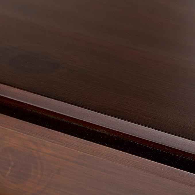 SIMPLIHOME Artisan SOLID WOOD 38 Inch Wide Transitional Medium Storage Cabinet in Russet Brown, For the Living Room, Entryway and Family Room