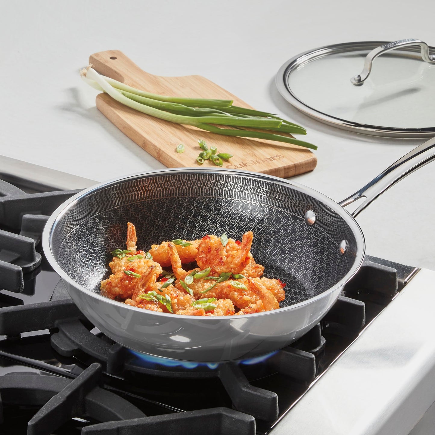 Deep Fry Pan PurelySear Hybrid Skillet 10.25 Inch (10.25-inch Deep Fry)