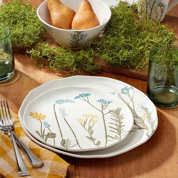 Lenox 897830 Wildflowers 16-Piece Dinnerware Set, Service For 4