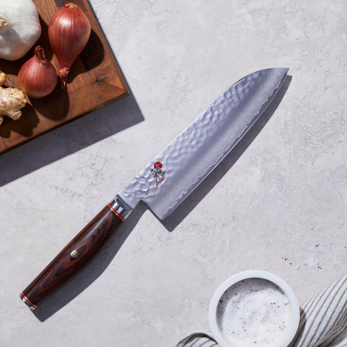 Artisan Japanese Santoku Knife (7")