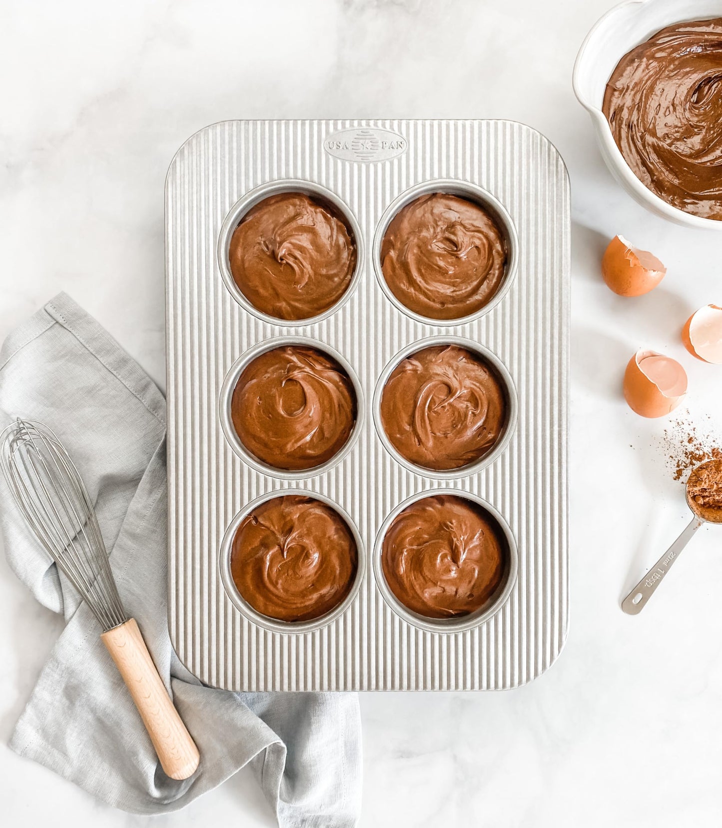 Nonstick Toaster Oven 6 Cup Muffin Pan (6 Cup / Toaster Oven Muffin Pan)