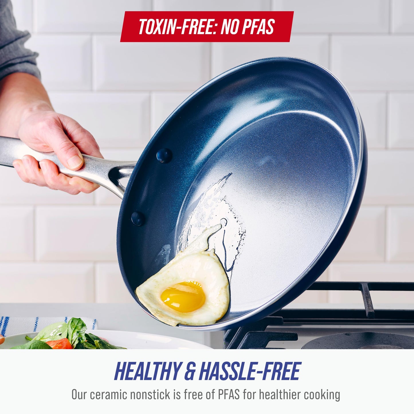 10" Diamond Infused Ceramic Nonstick Frying Pan Skillet (10" Frying Pan Skillet)