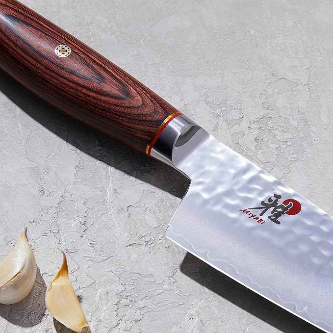 Miyabi Rocking Santoku, 7-inch, Black