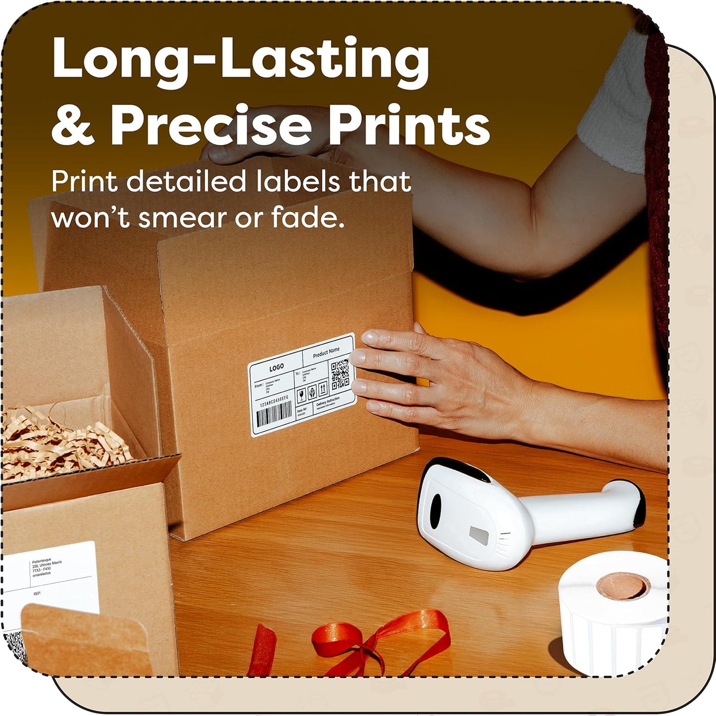 Aegis Adhesives - 3” X 1.5” Direct Thermal Labels for Shipping & Postage, Perforated & Compatible with Rollo, Zebra, & Other Desktop Label Printers (10 Rolls, 900/Roll)