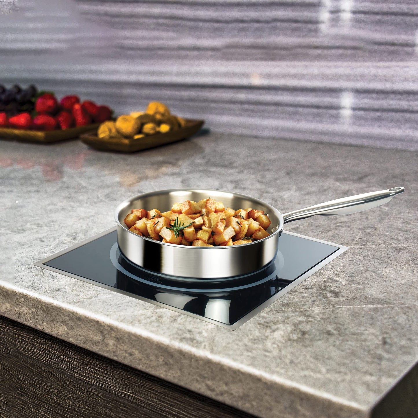 1800W (NEMA 5-20P Plug) Black/White Cooktop Burner (1800 W (120V, NEMA 5-20P Plug) / Drop-In / Black/White)
