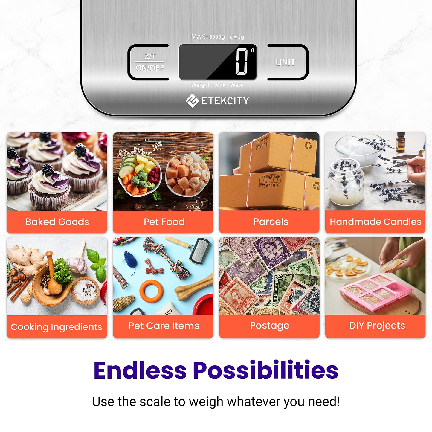 Food Kitchen Scale (Stainless Steel)