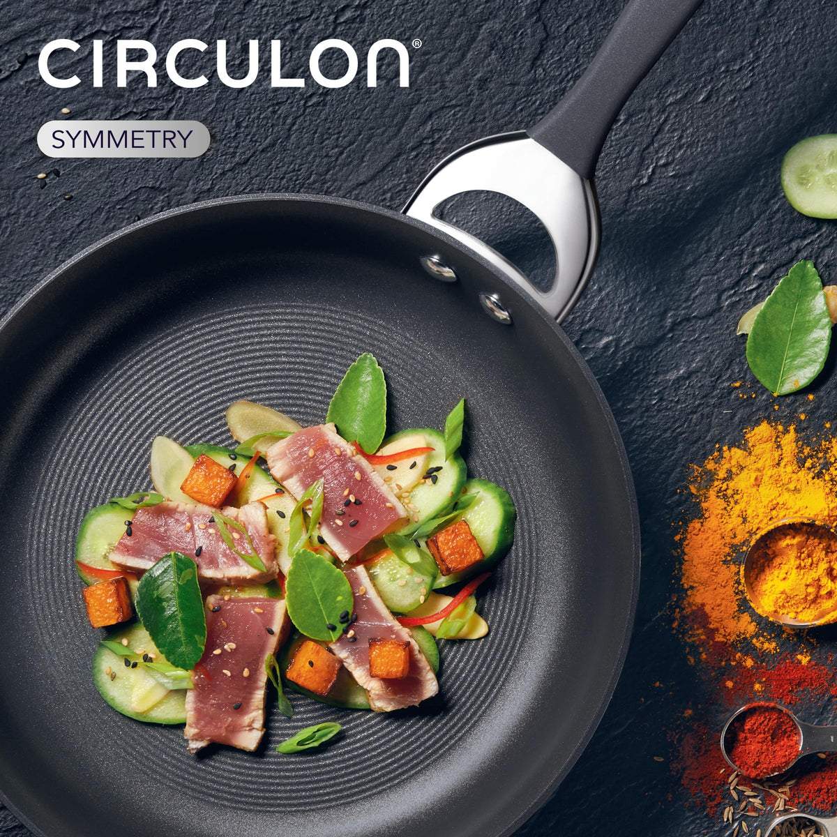 Symmetry Hard Anodized Nonstick Frying Pan (8.5" / Black)