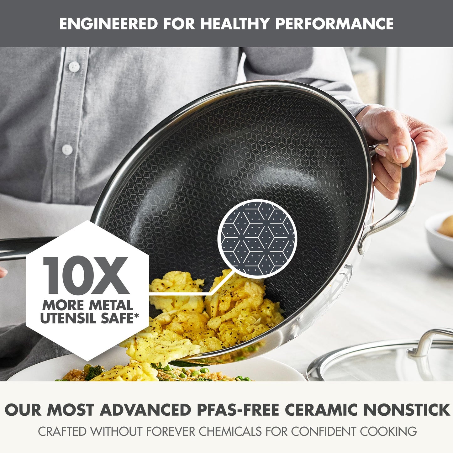 Spectra 12" Wok Pan with Lid (12" Wok Pan with Lid)