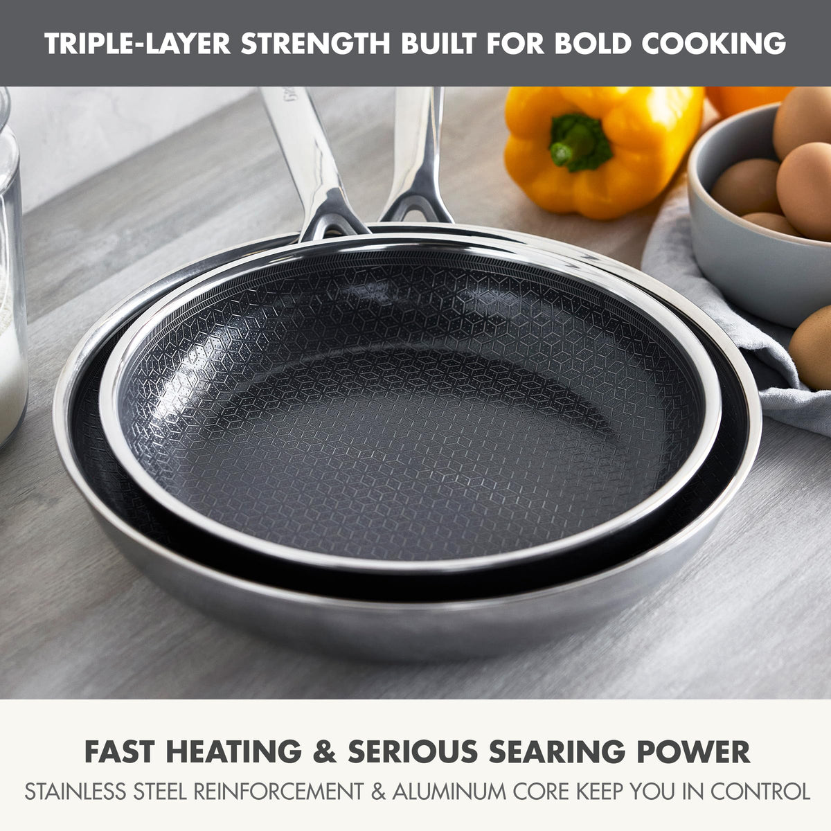 Spectra 10" & 12" Frying Pan Skillet (10" & 12" Frying Pan Skillet Set)