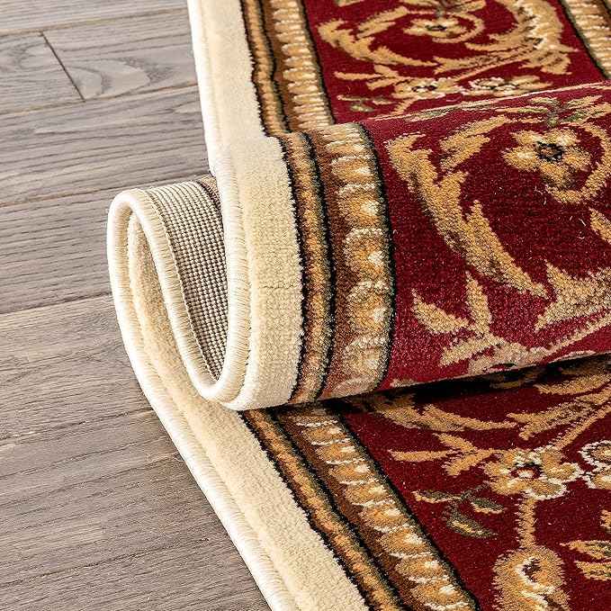 Well Woven Timeless Collection Fleur De Lis Ivory 3x5 Luxurious Traditional French Aubusson Oriental Area Rug Perfect for Living Room Bedroom or Dining Room Easy-to-Clean Durable Design