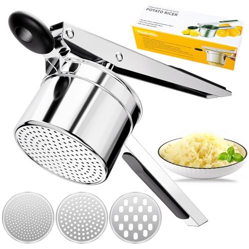 Potato Ricer Heavy Duty Stainless Steel Potato Masher