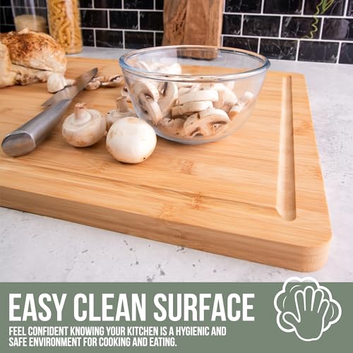 Large Cutting Board for Kitchens 24 X 18 by Grizzly Living (24"L x 18"W)