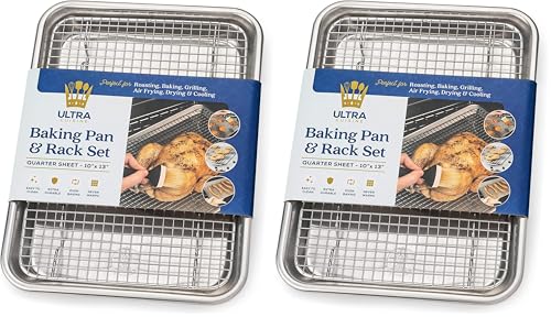 Baking Sheet with Cooling Rack Set