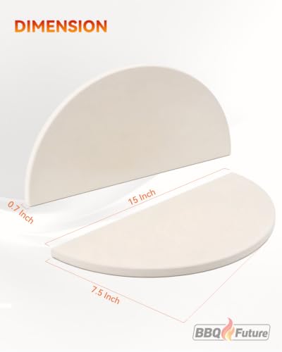 Half Moon Ceramic Heat Deflector Plates