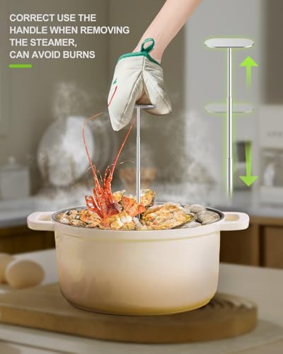 Double Layer Steamer Basket for Cooking
