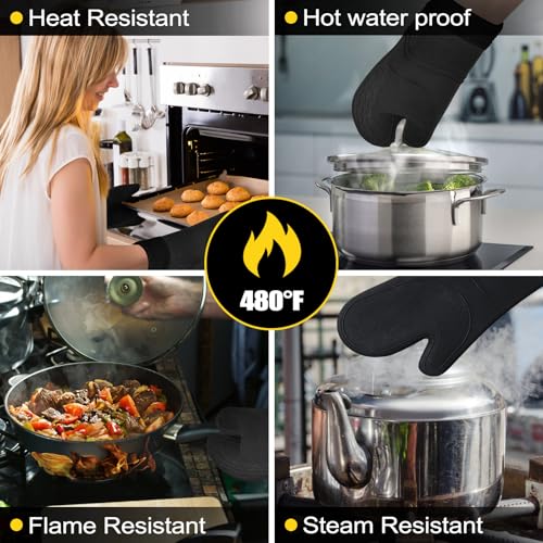 8PCS Oven Mitts and Pot Holders Sets