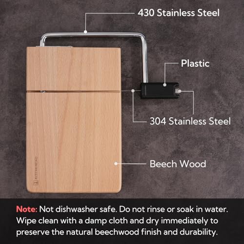 Wire Cheese Slicer with Board