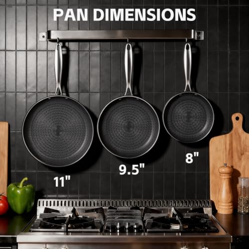 3 Pcs Non Stick Frying Pans Set (Frying Pan Set)