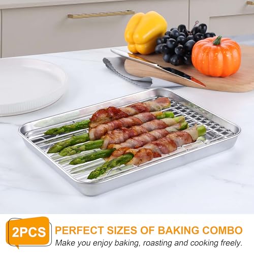 Stainless Steel Baking Sheet with Rack Set