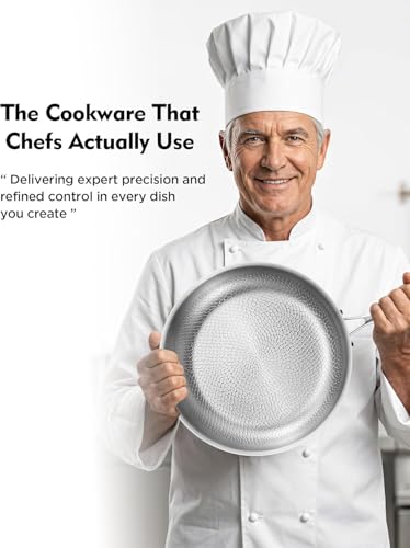 Titanium pans for cooking with lid