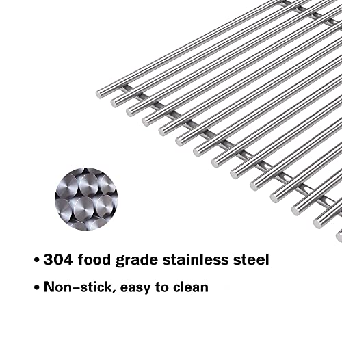 S5491A (3-Pack) 23 1/4" Stainless Steel Cooking Grid Grates for Viking VGBQ 30" T Series, Viking VGBQ 41" T Series, Viking VGBQ 53" T Series,VGBQ300T,VGBQ0302T, VGBQ3002RT, VGBQ4103RT