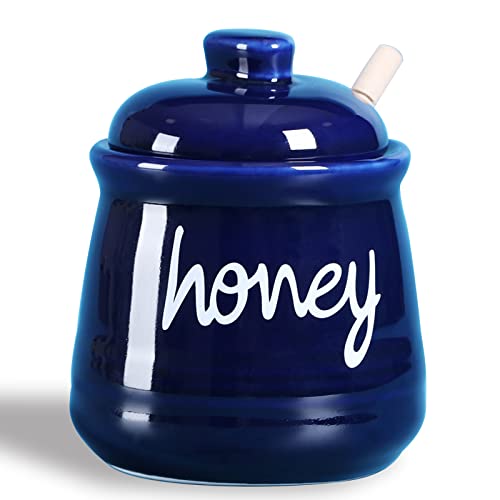 Honey Jar with Dipper and Lid