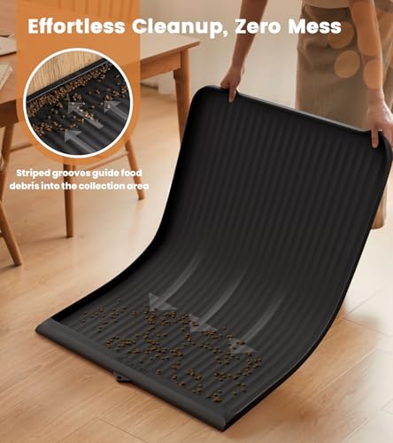 Dog Food Mat 36"x24" (Black)