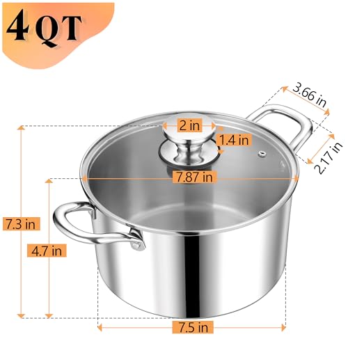 Tri Ply Stainless Steel Stock Pot