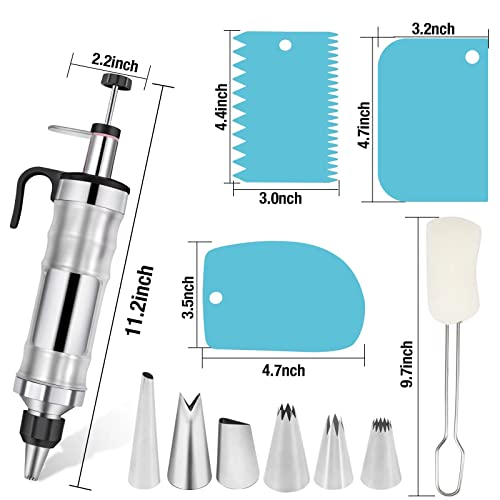 Icing Decoration Gun Set Dessert Decorating Decorator Syringe Cake Decorating Tool